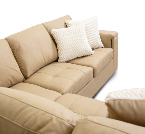 Bjorn Left Pull Out Sleeper Sectional - Soybean - Large