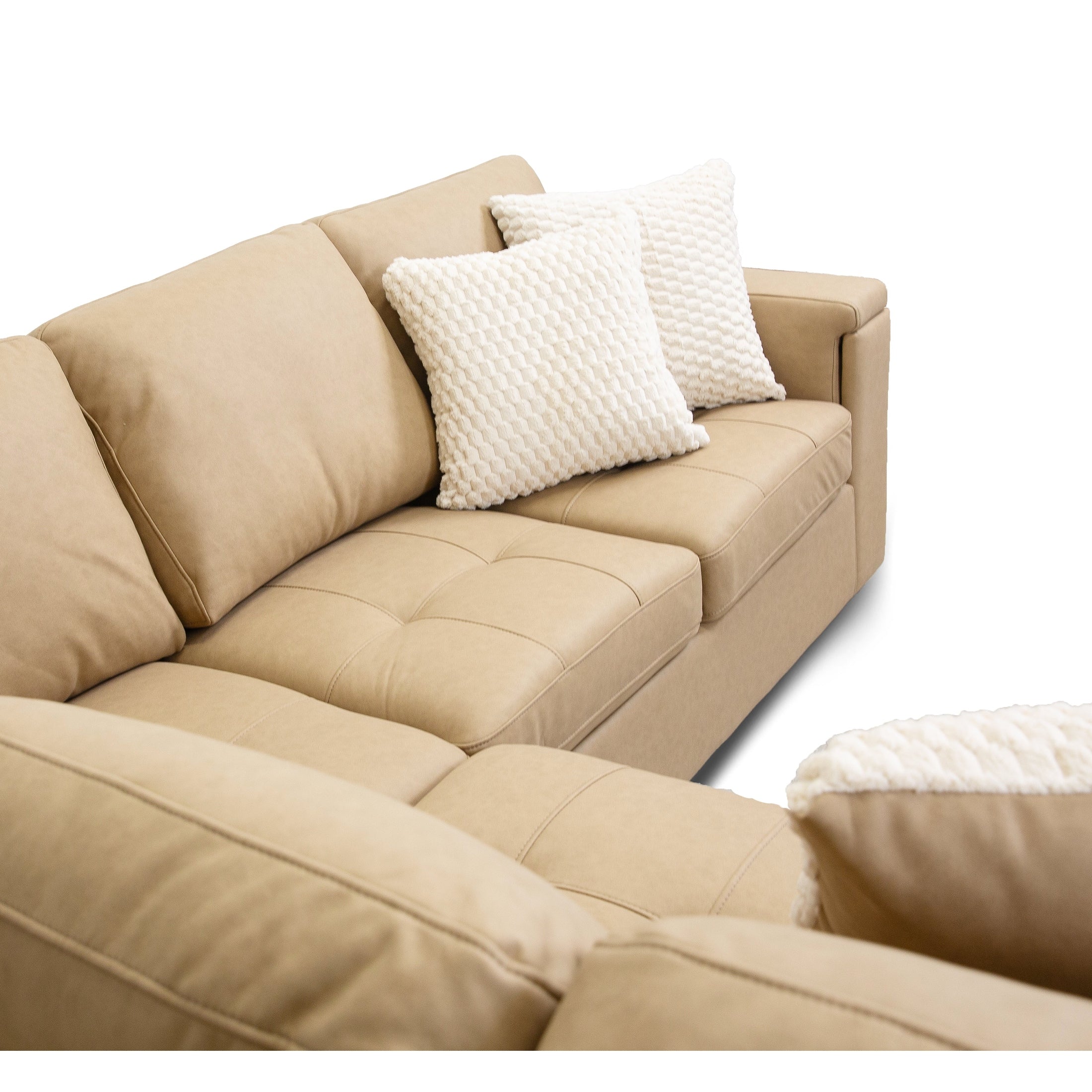 Bjorn Left Pull Out Sleeper Sectional - Soybean - Large