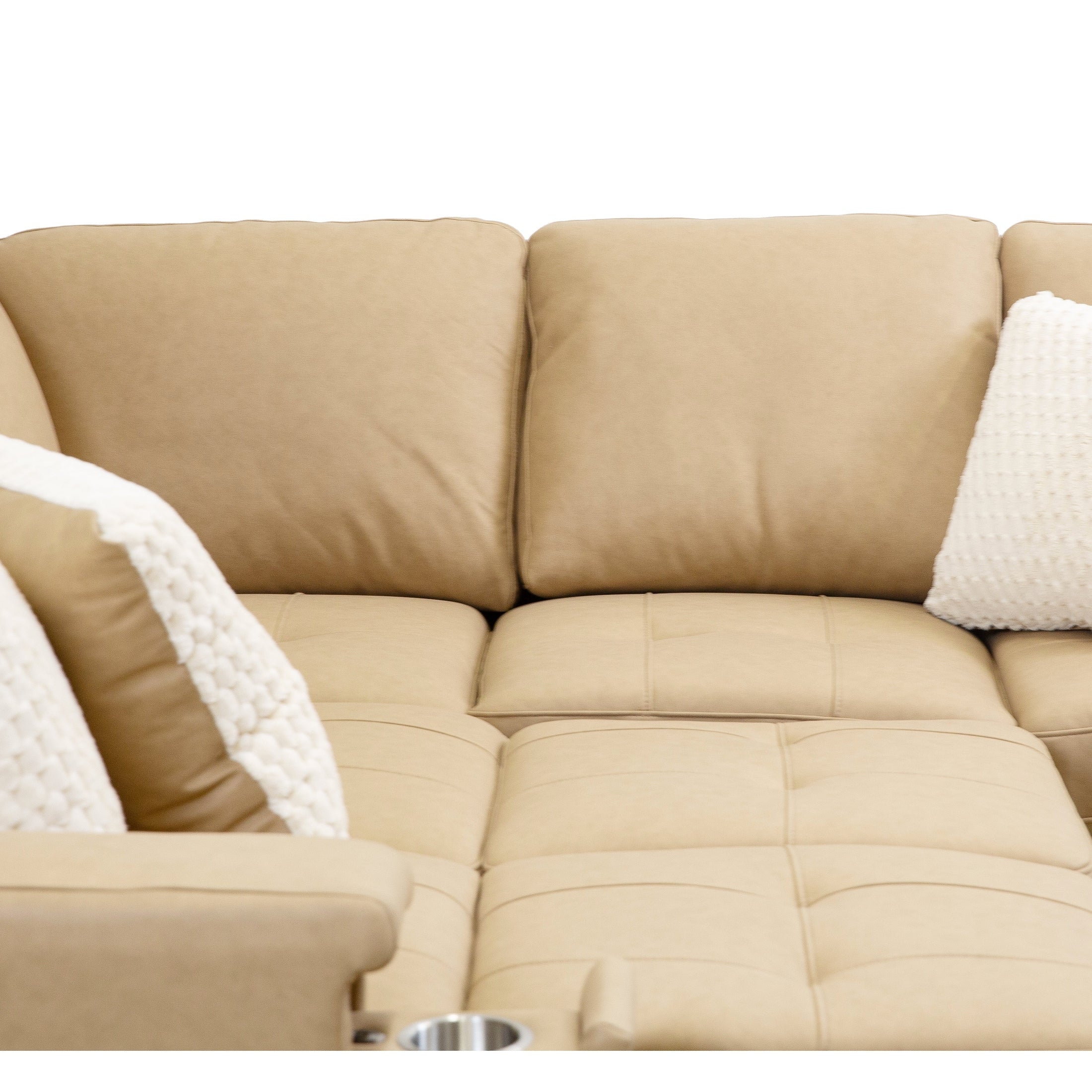 Bjorn Left Pull Out Sleeper Sectional - Soybean - Large