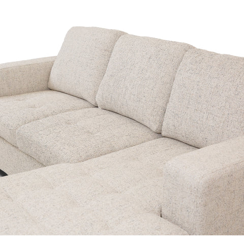 Bjorn Pull Out Sleeper Sectional - Quartz