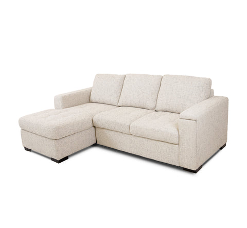 Bjorn Pull Out Sleeper Sectional - Quartz