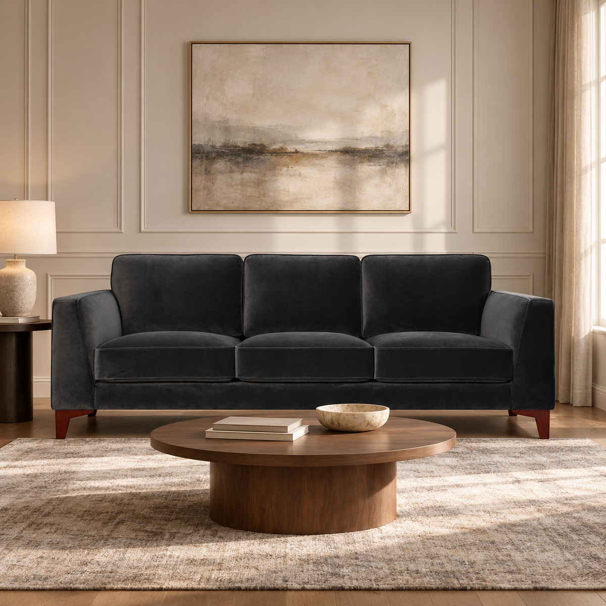 Bradley Sofa - Velvet Grey