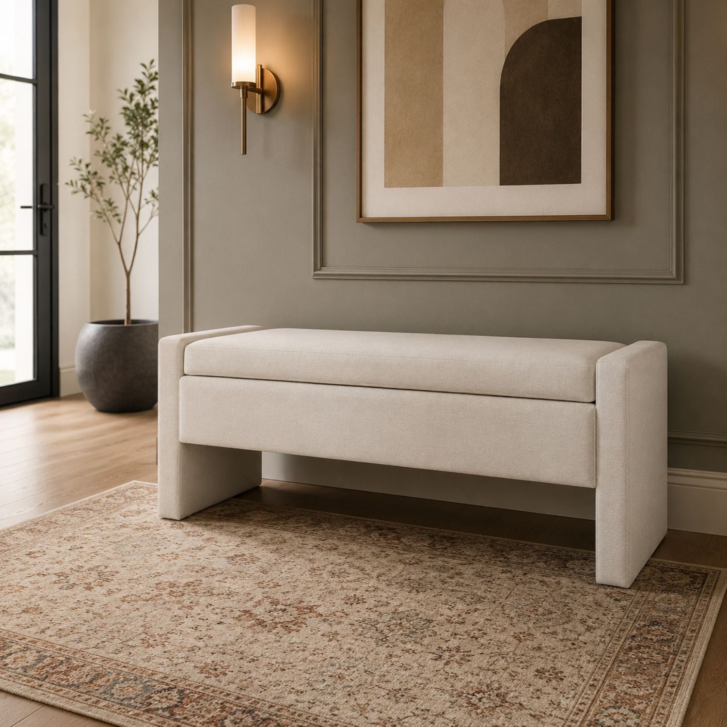 Braun Storage Bench - Natural