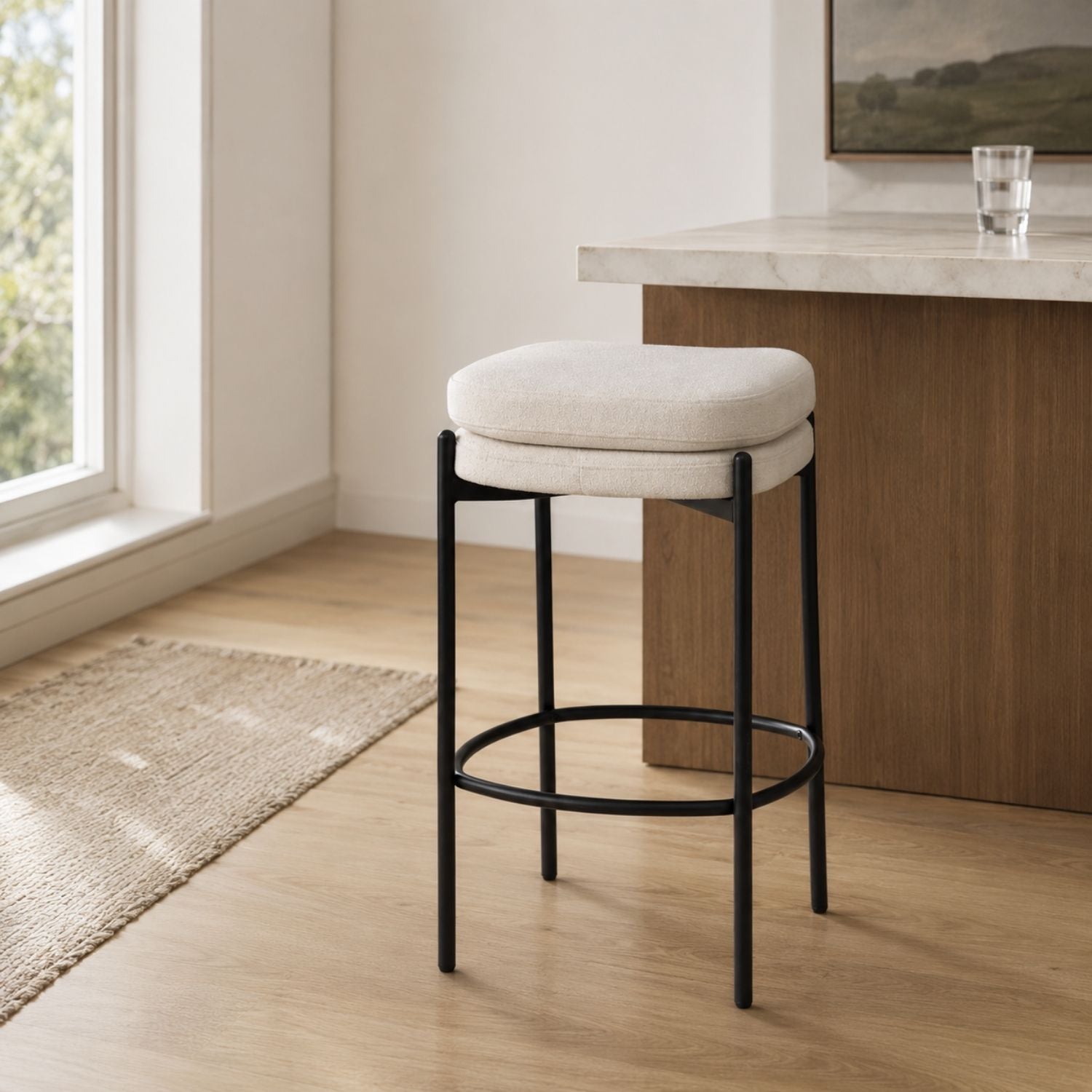 Brindle Counter Stool - Oatmeal