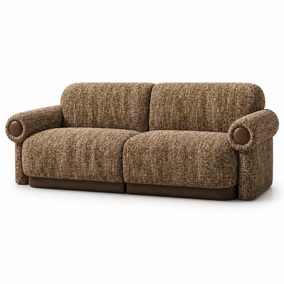 Bronn Sculptural Upholstered Sofa – Toasted Oat