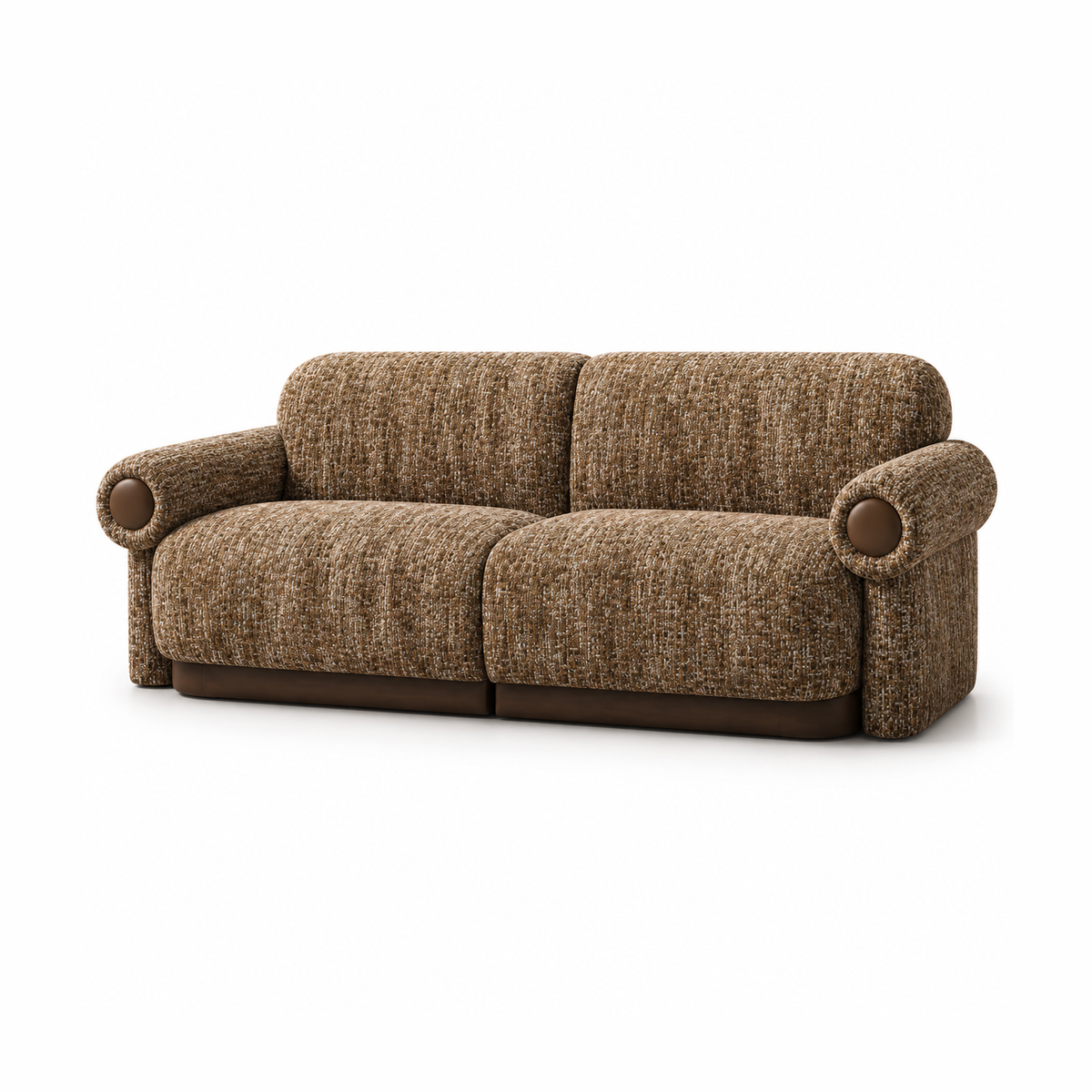 Bronn Sculptural Upholstered Sofa – Toasted Oat