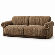 Bronn Sculptural Upholstered Sofa – Toasted Oat