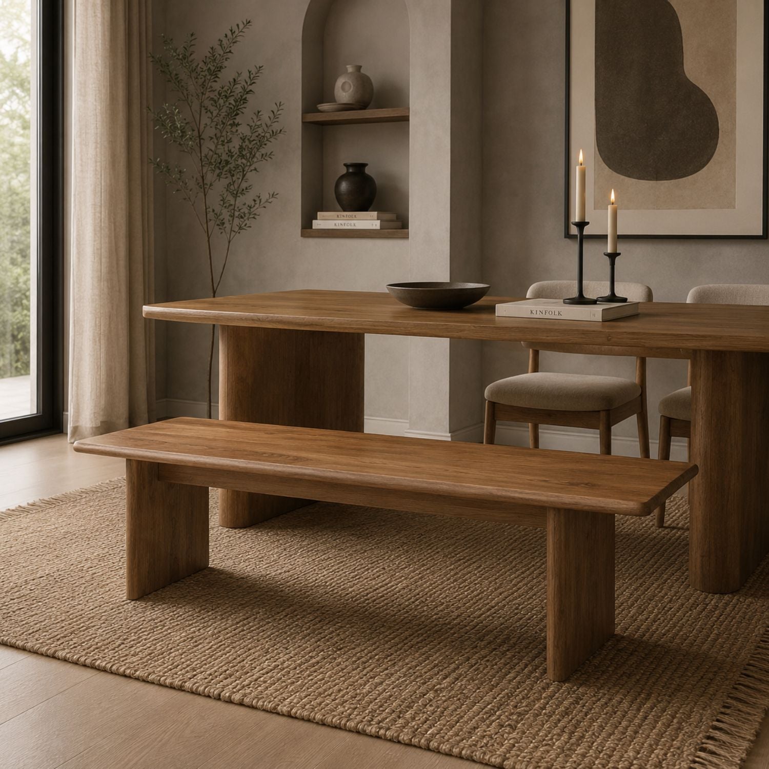 Bruton Mango Wood Dining Bench