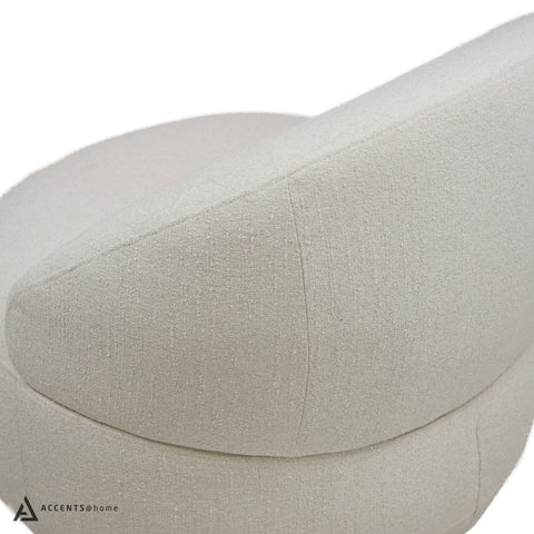 Bula Swivel Accent Chair - Mellow Ivory