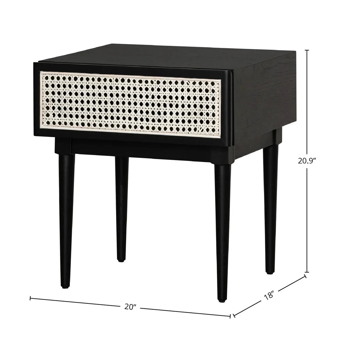 Cane Side Table