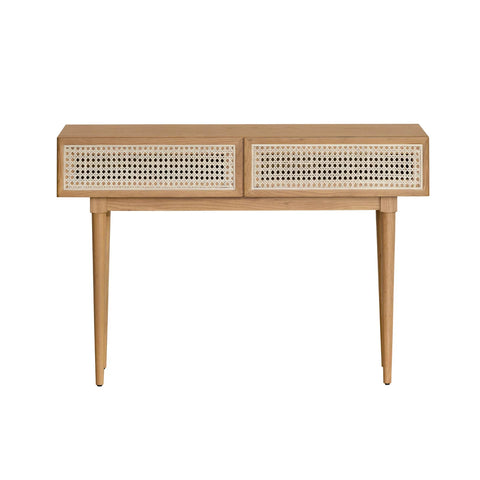 Cane Console Table - Natural