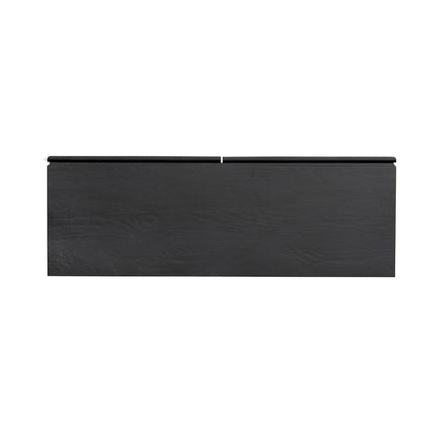 Cane Console Table - Matte Black