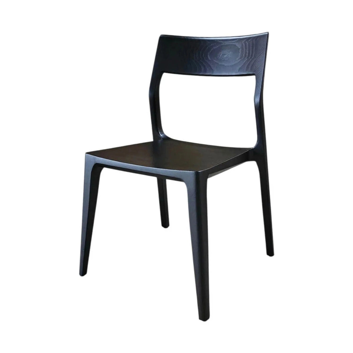 Taina Solid Ash Wood Dining Chair – Black