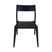 Taina Solid Ash Wood Dining Chair – Black
