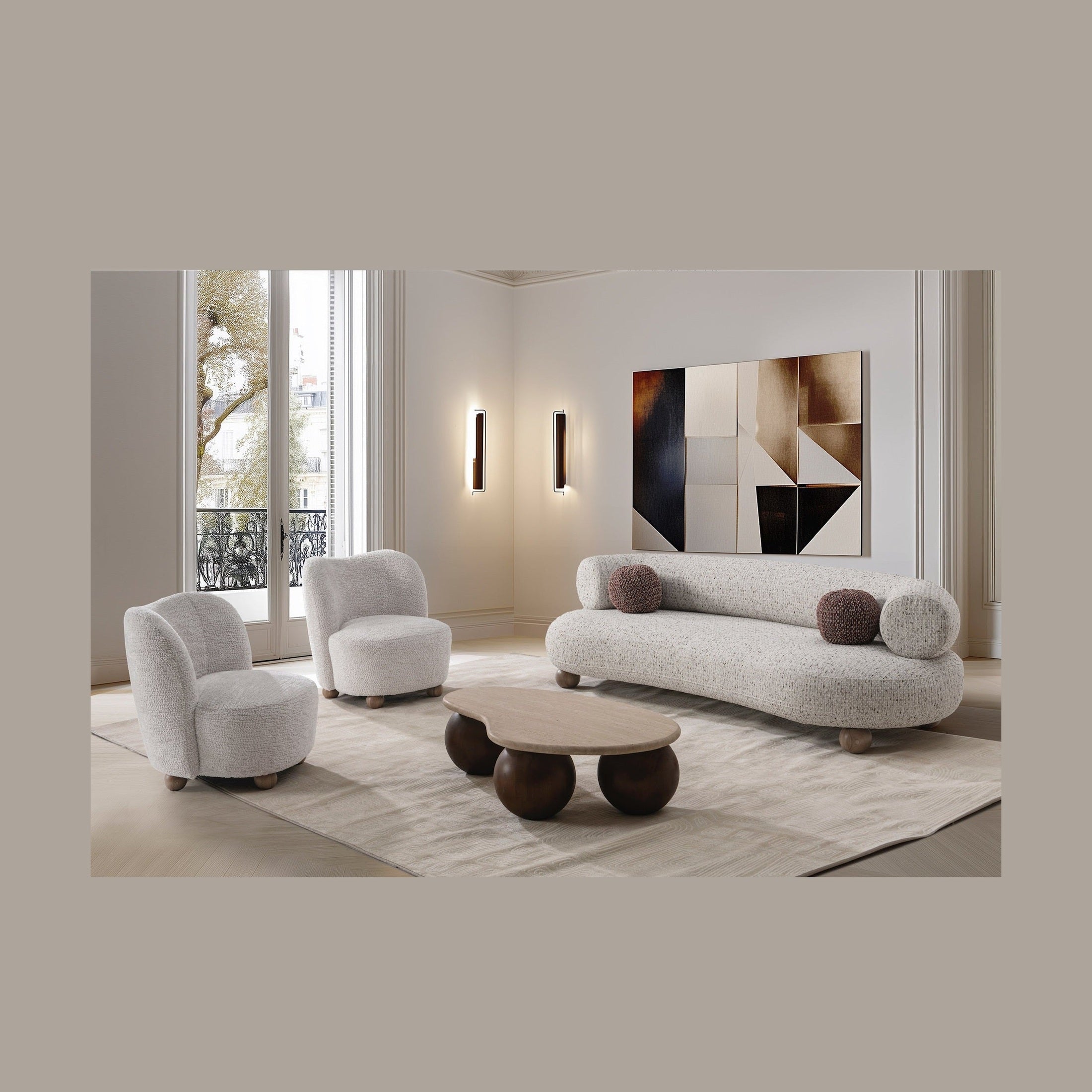 Stellan Curve Large Sofa
