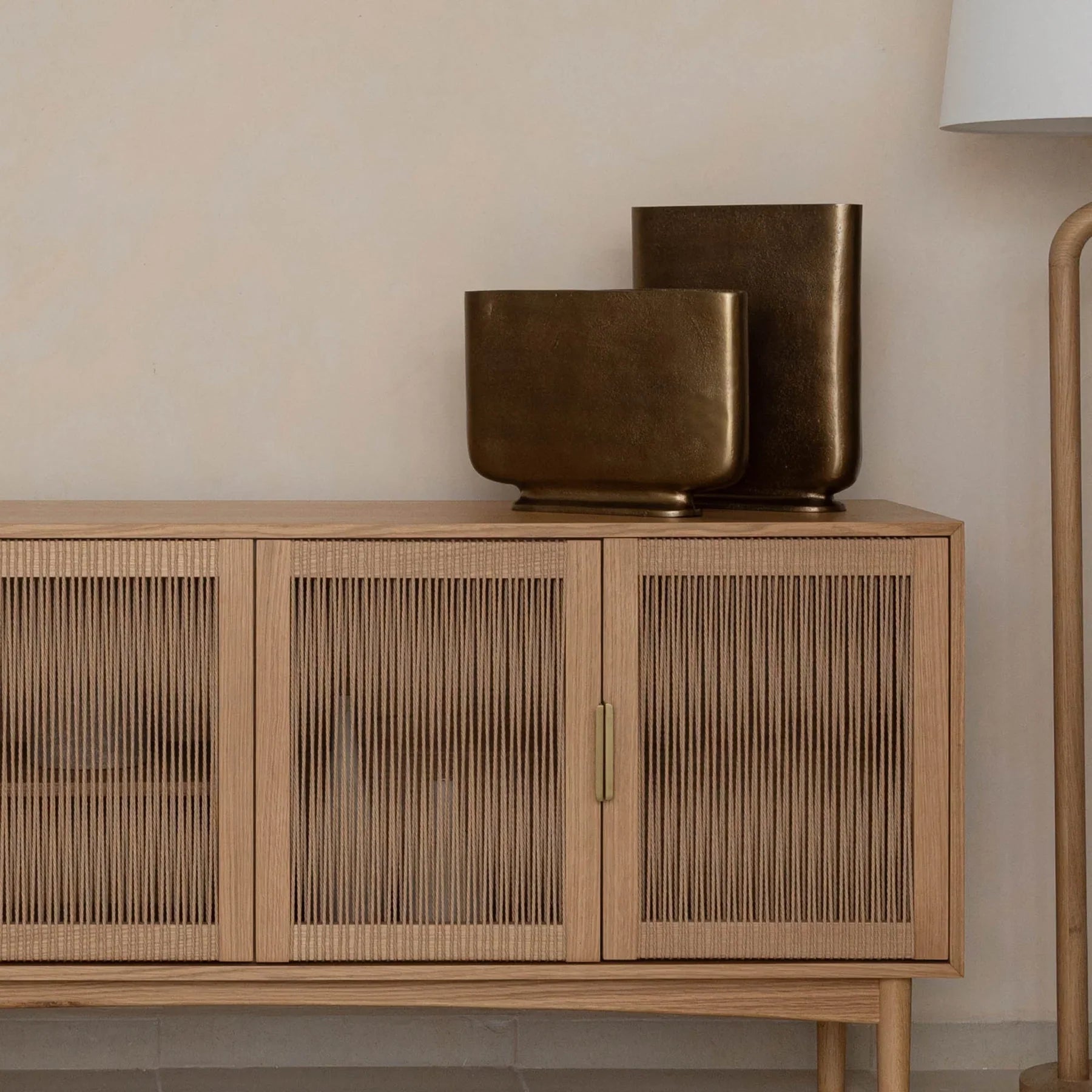 Adelra Tall Vase - Antique Brass