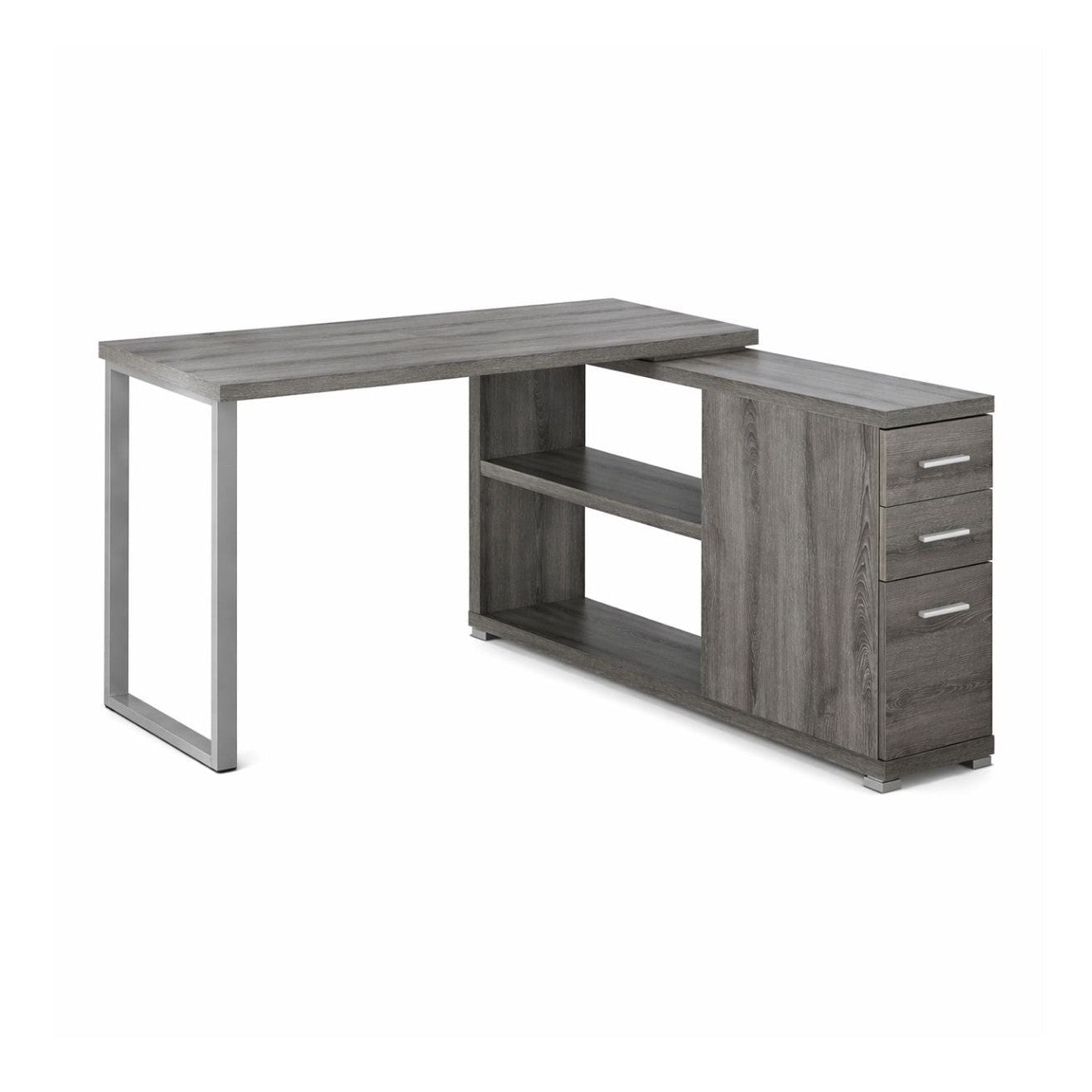 COMPUTER DESK - DARK TAUPE LEFT OR RIGHT FACING CORNER - I 7134
