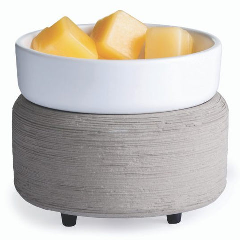 Grey Texture 2-In-1 Classic Fragrance Warmer