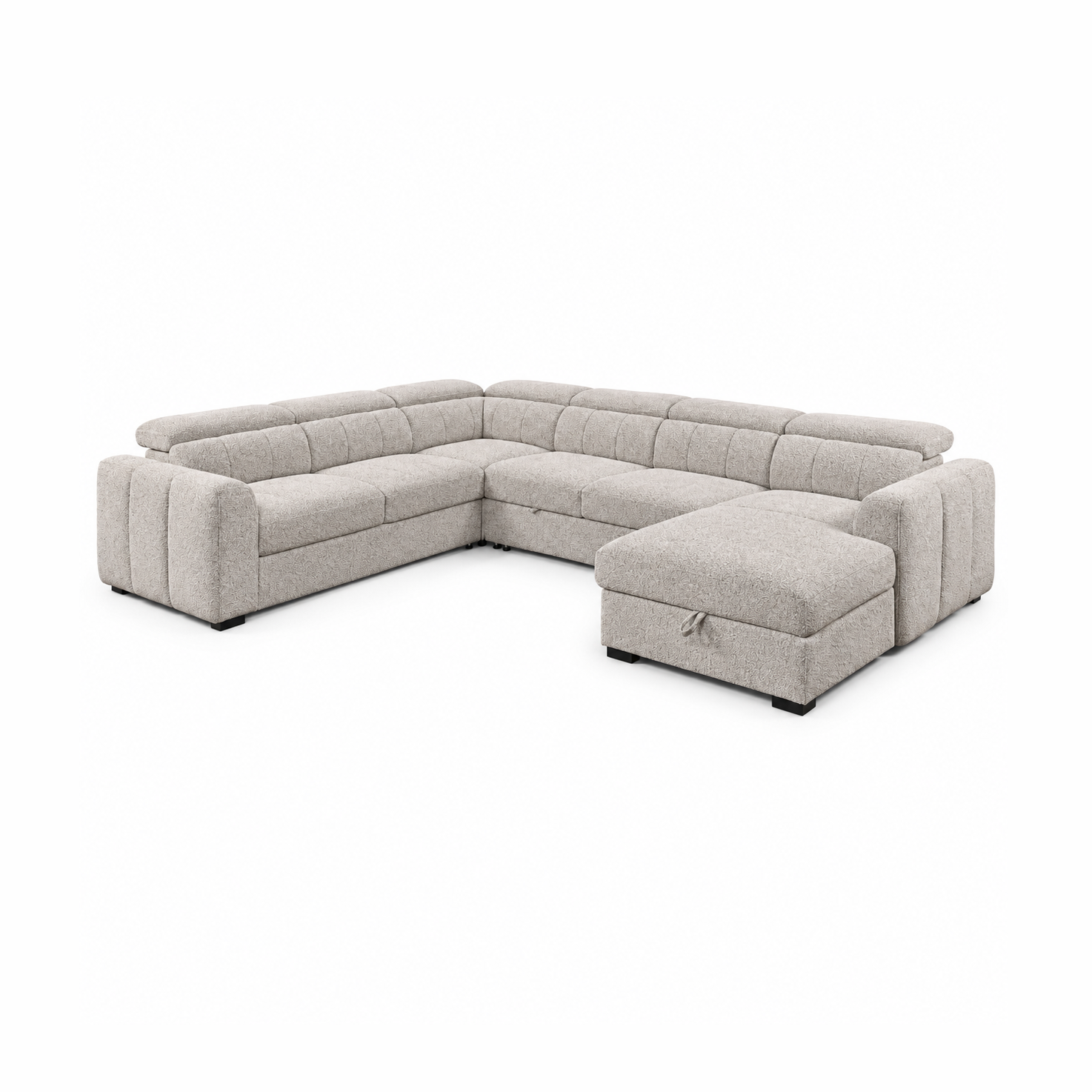Caelan Modular Sectional Sleeper with Chaise – Warm Beige