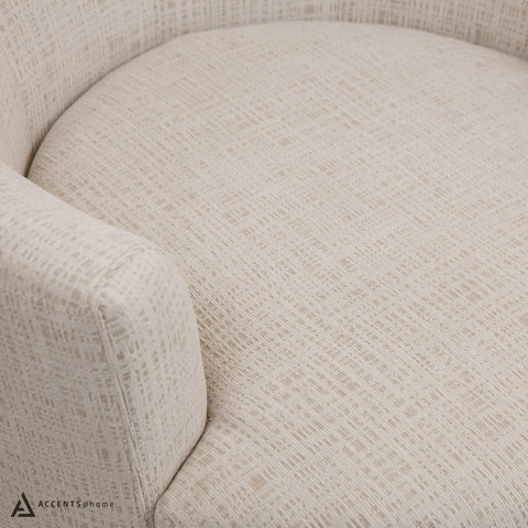 Calista Accent Swivel Chair - Pearl