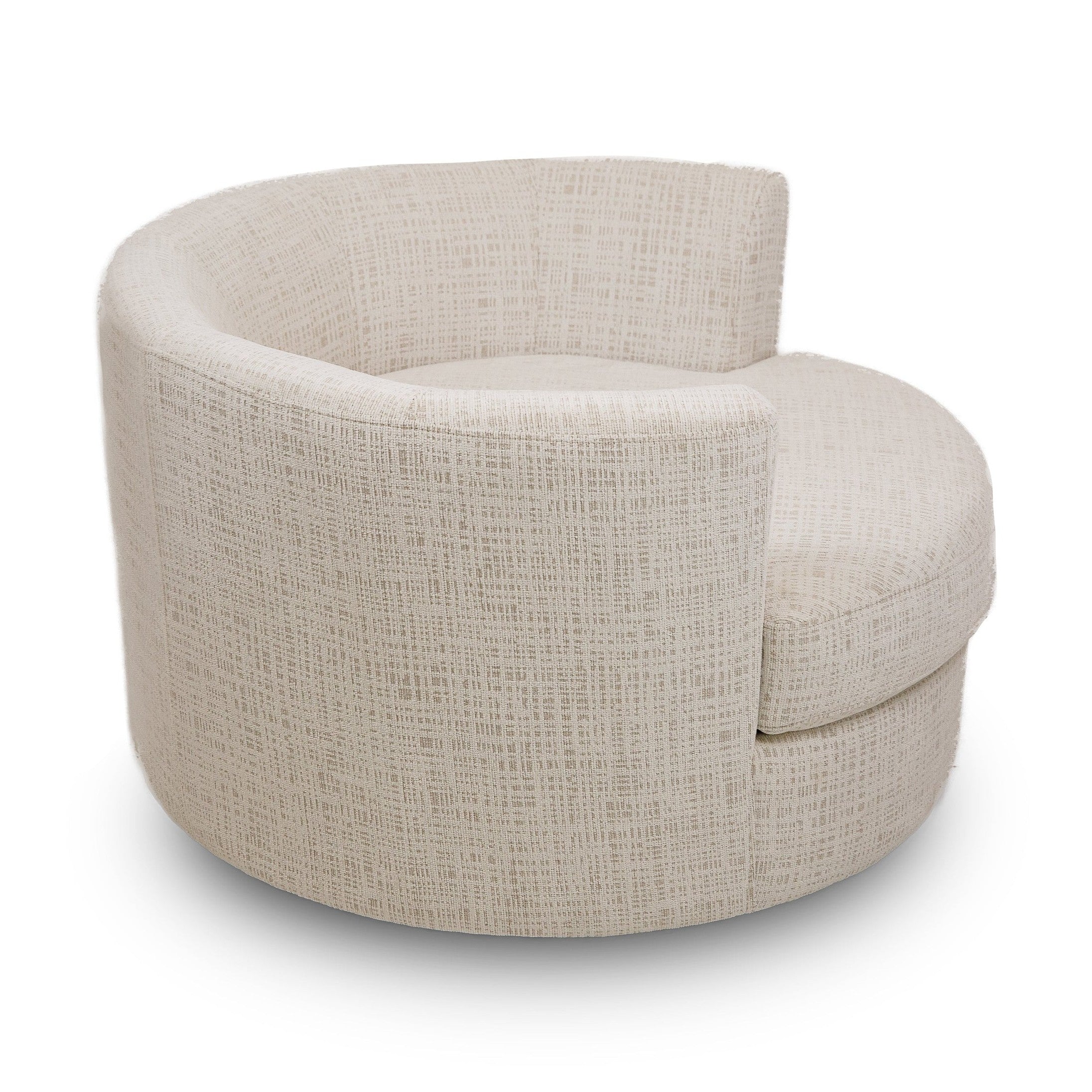 Calista Accent Swivel Chair - Pearl