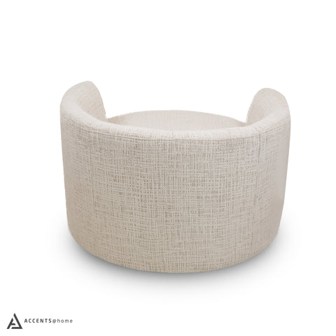 Calista Accent Swivel Chair - Pearl