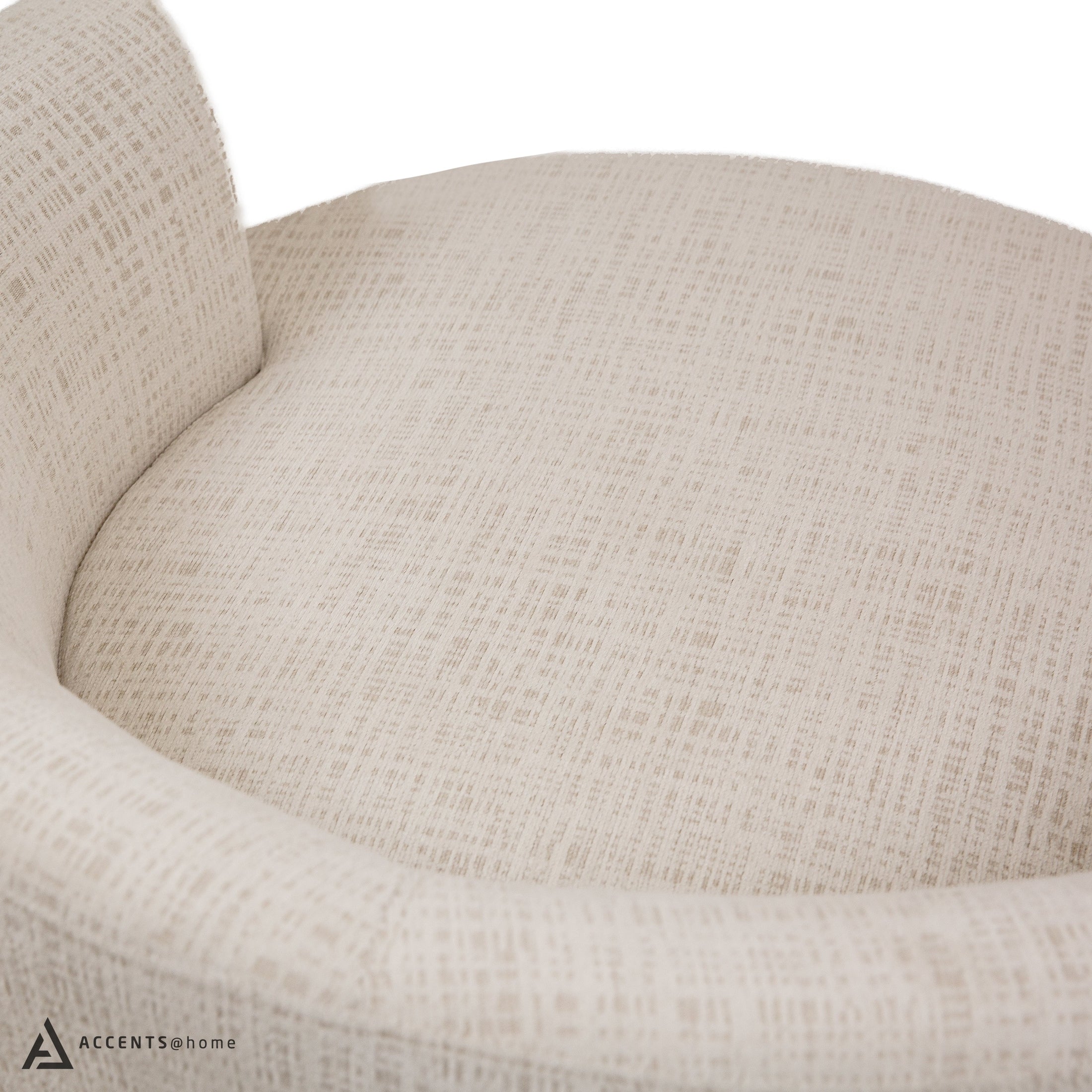 Calista Accent Swivel Chair - Pearl