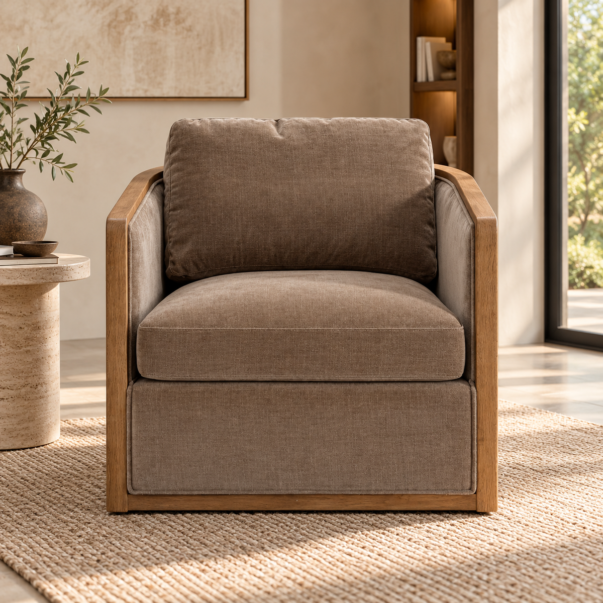 Calva Modern Upholstered Accent Chair