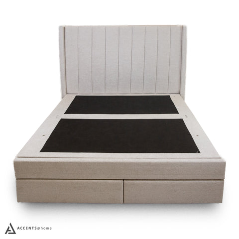 Candice King Storage Bed With Drawers - Pearl