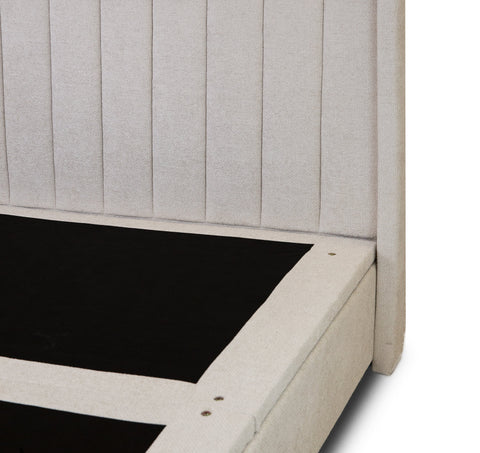 Candice Storage Double Bed With Drawers - Pearl