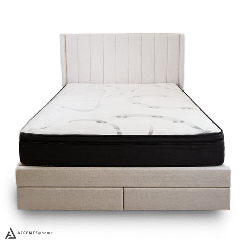 Candice King Storage Bed With Drawers - Pearl