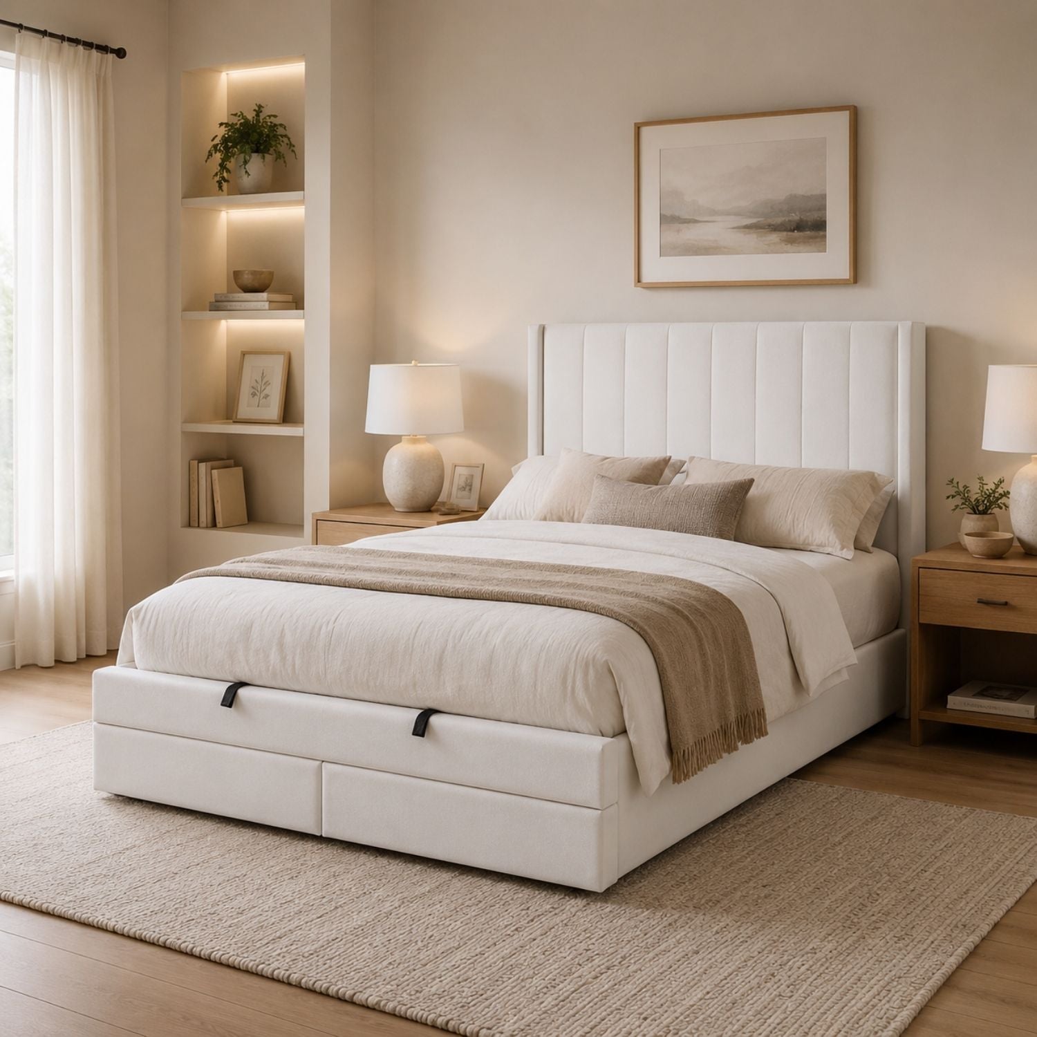 Candice Storage Bed With Drawers - Slate
