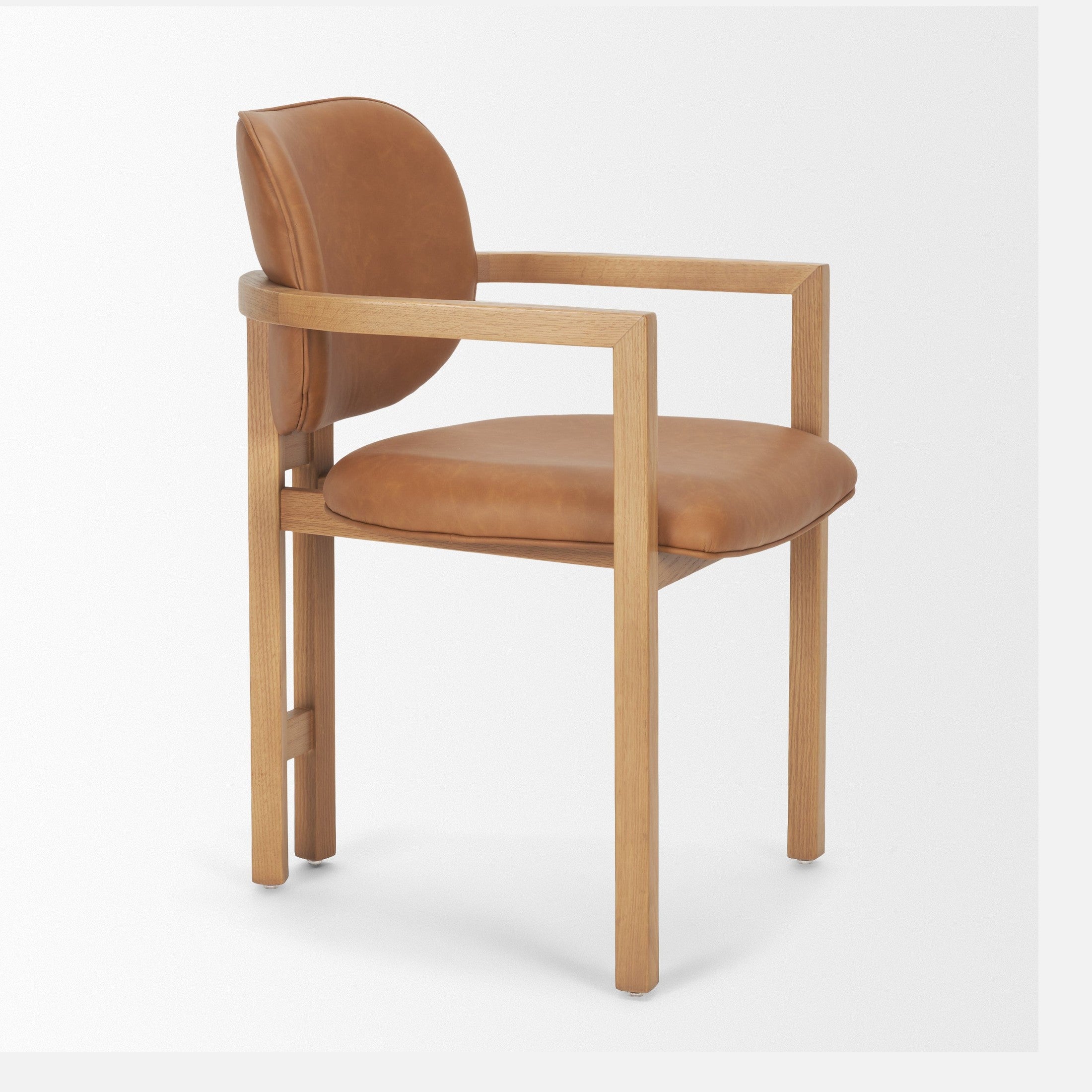 Carlisle Curved Leather Dining chair