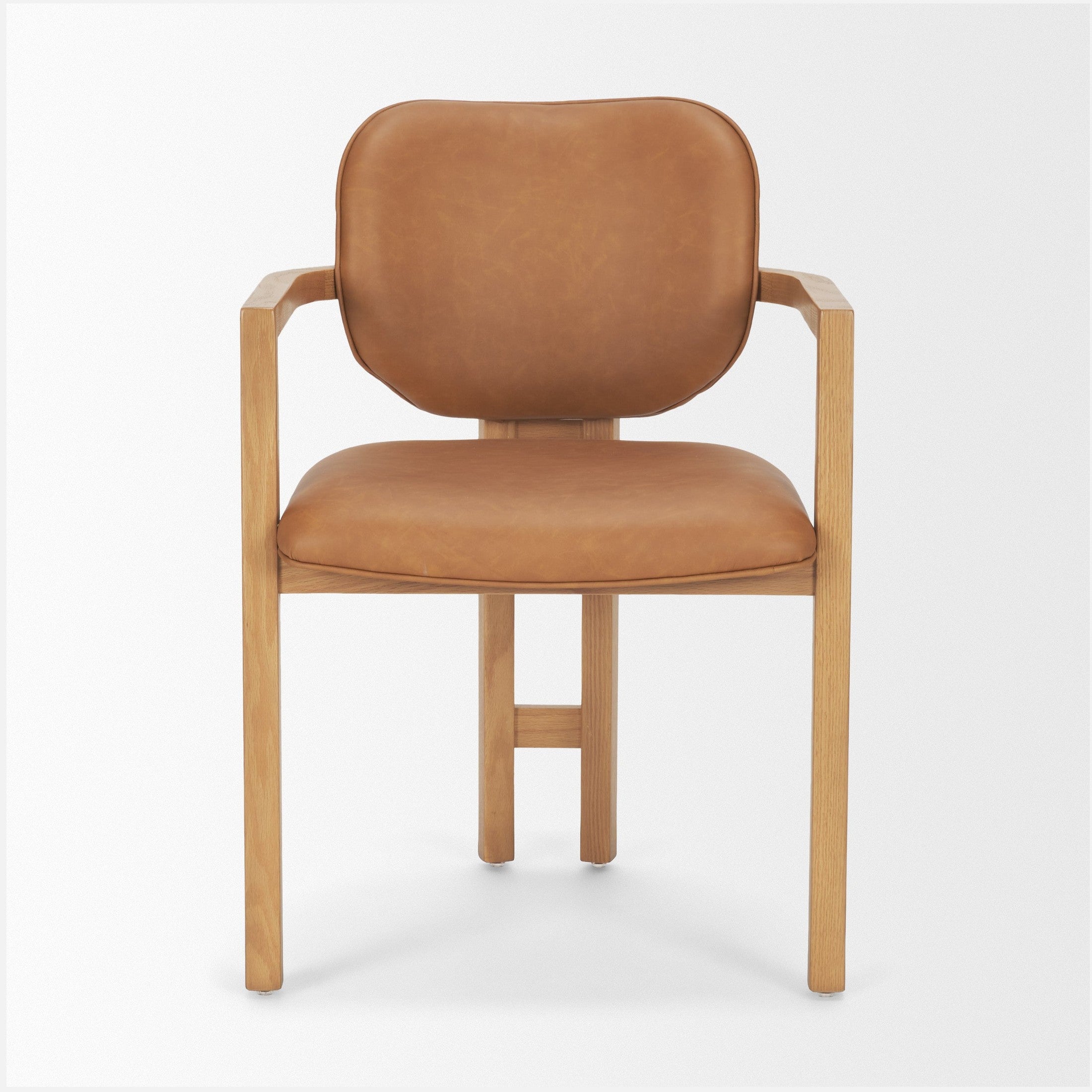 Carlisle Curved Leather Dining chair – Accents@Home