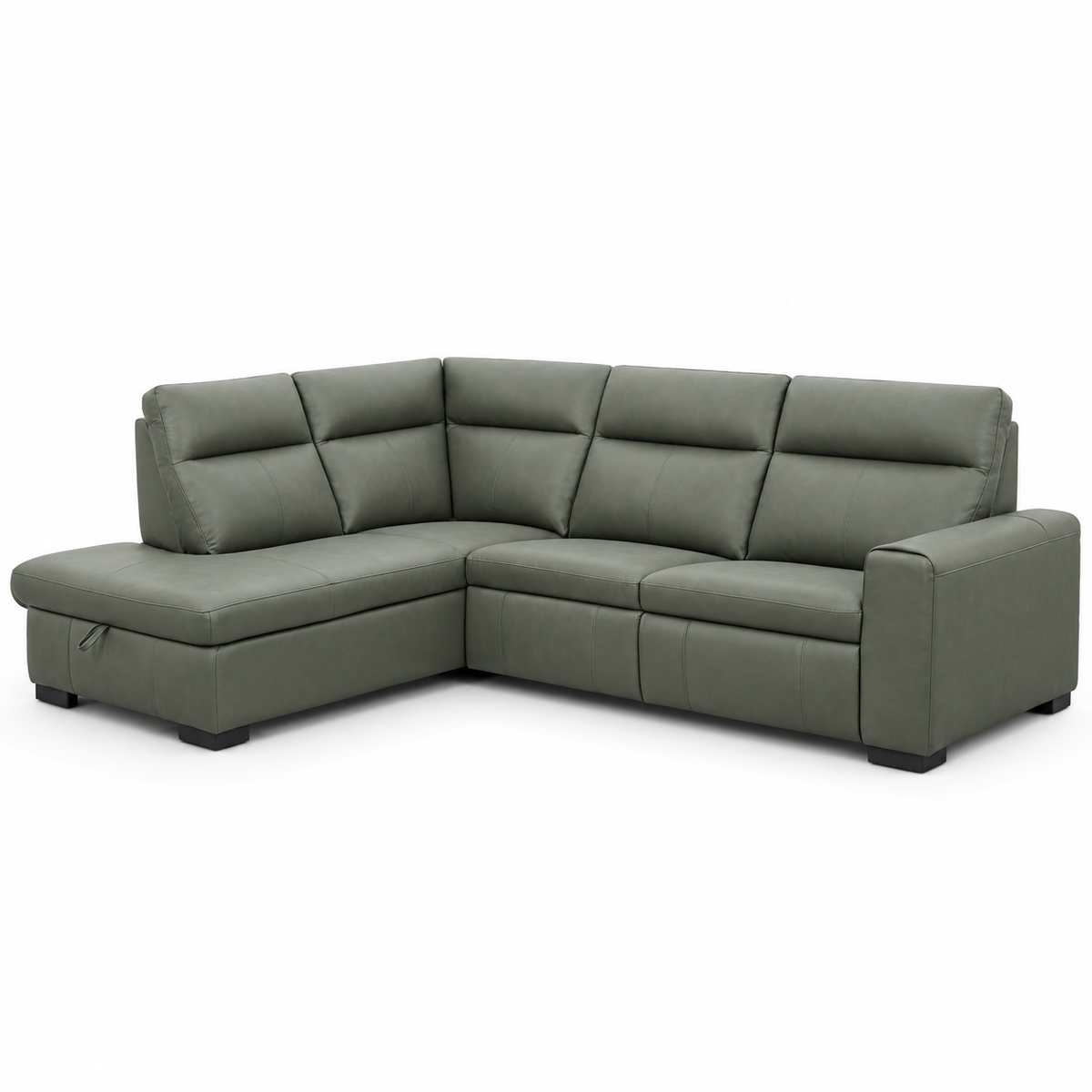 Carlsen  3-Piece Leather Power Reclining Sectional with Storage Chaise