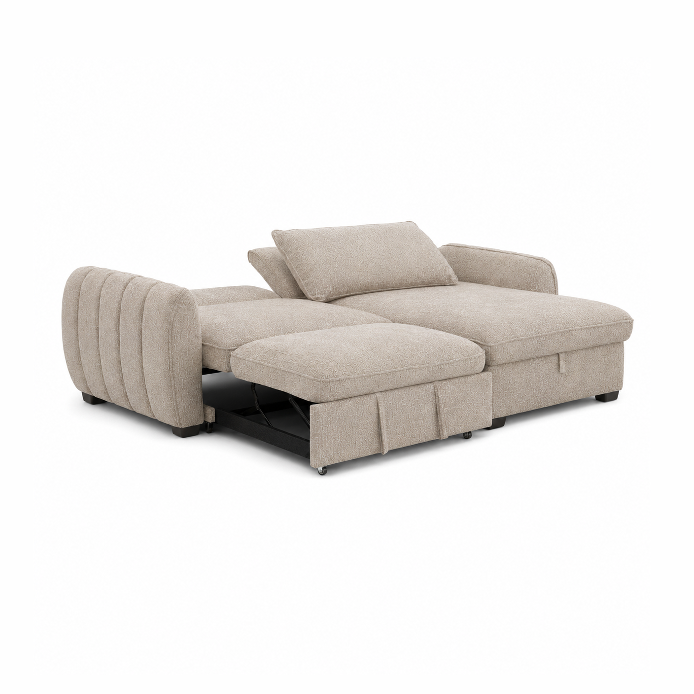 Cassey Pullout Sleeper Sectional with  Storage Chaise