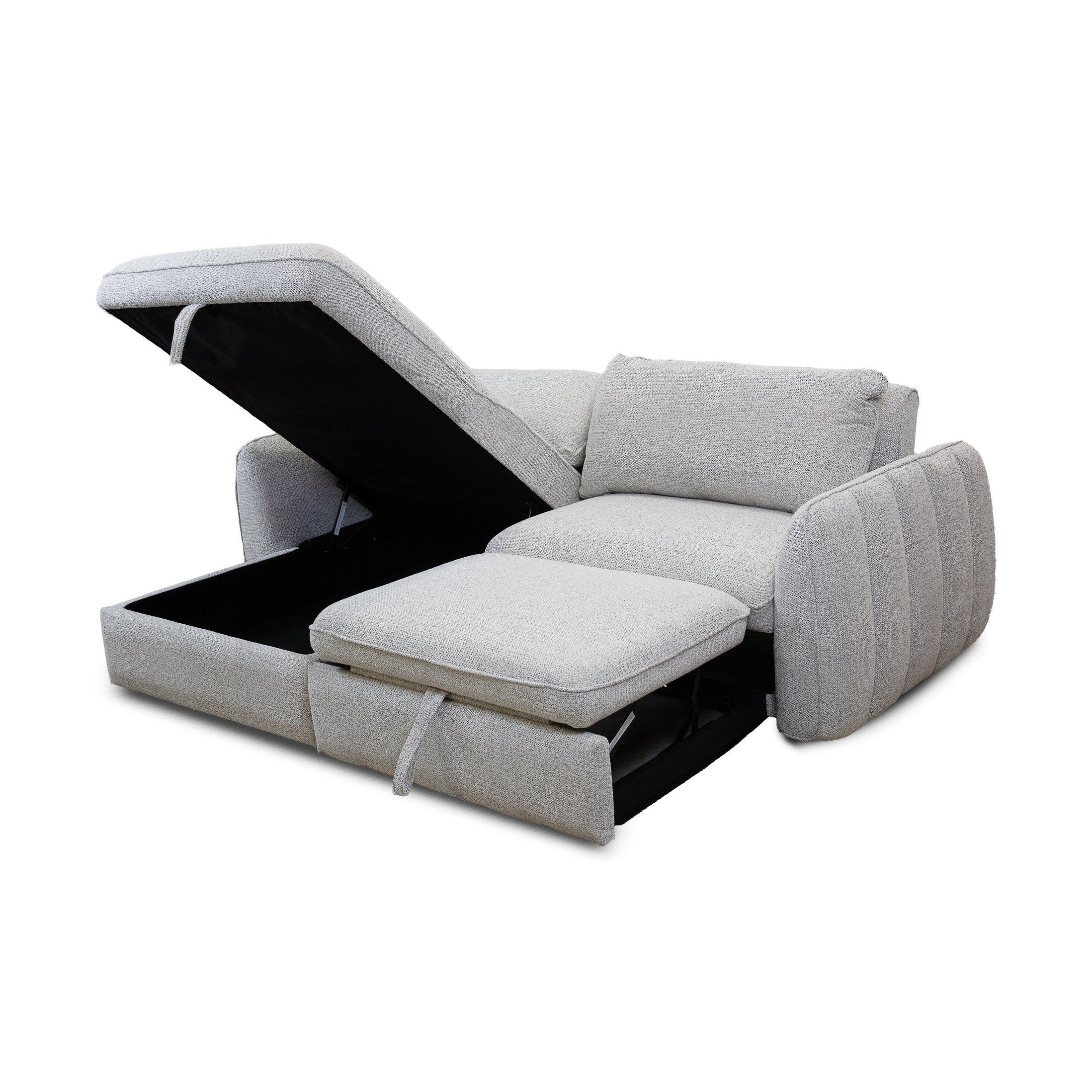 Cassey Pullout Sleeper Sectional with  Storage Chaise