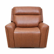 Cavallo Genuine Leather Swivel Manual Recliner Chair