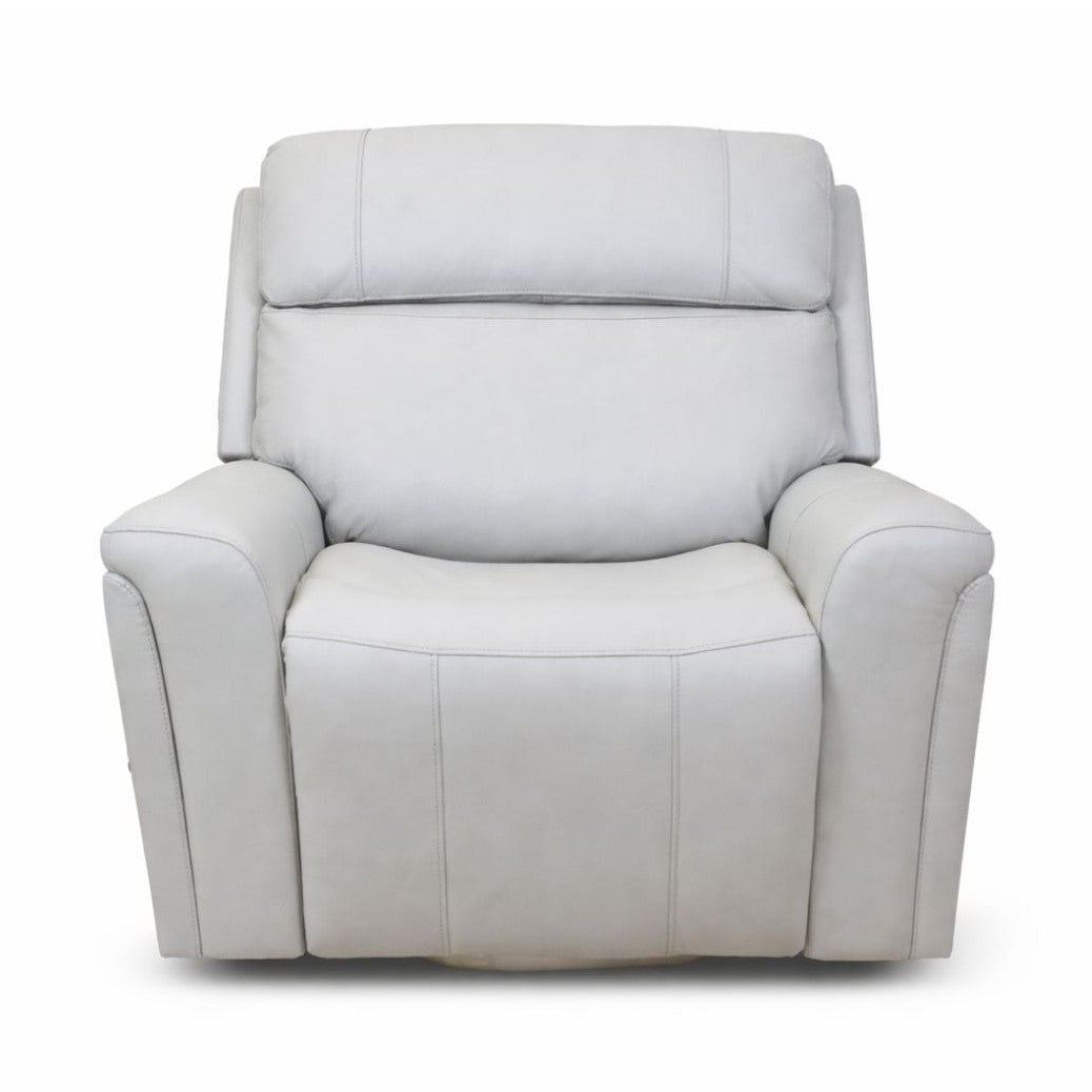 Cavallo Genuine Leather Swivel Manual Recliner Chair
