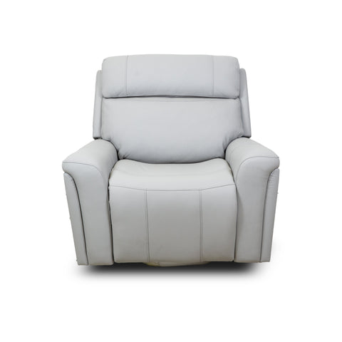 Cavallo Genuine Leather Swivel Manual Recliner Chair