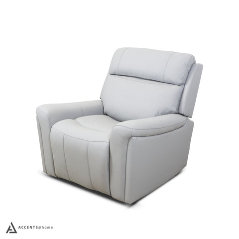 Cavallo Genuine Leather Swivel Manual Recliner Chair