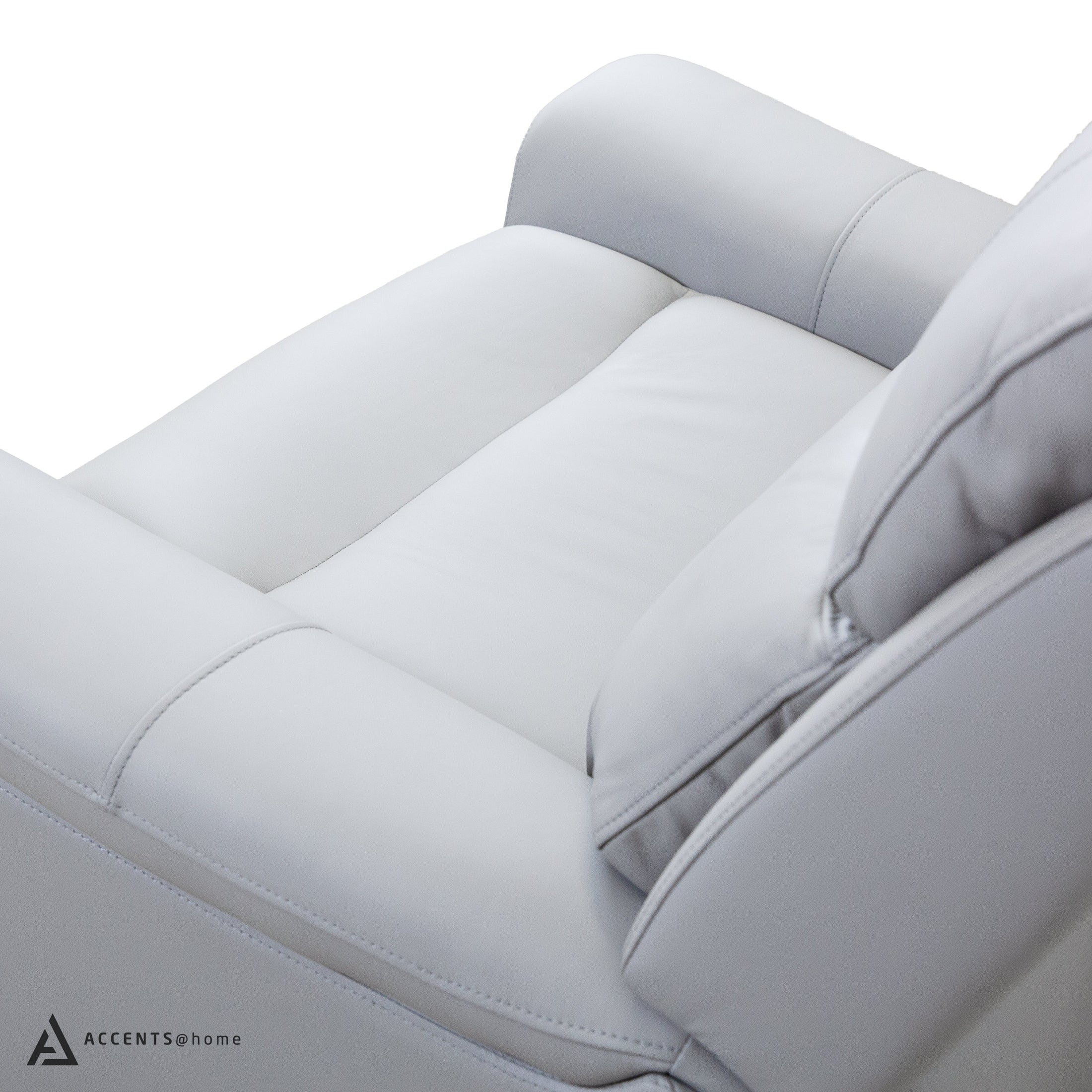 Cavallo Genuine Leather Swivel Manual Recliner Chair