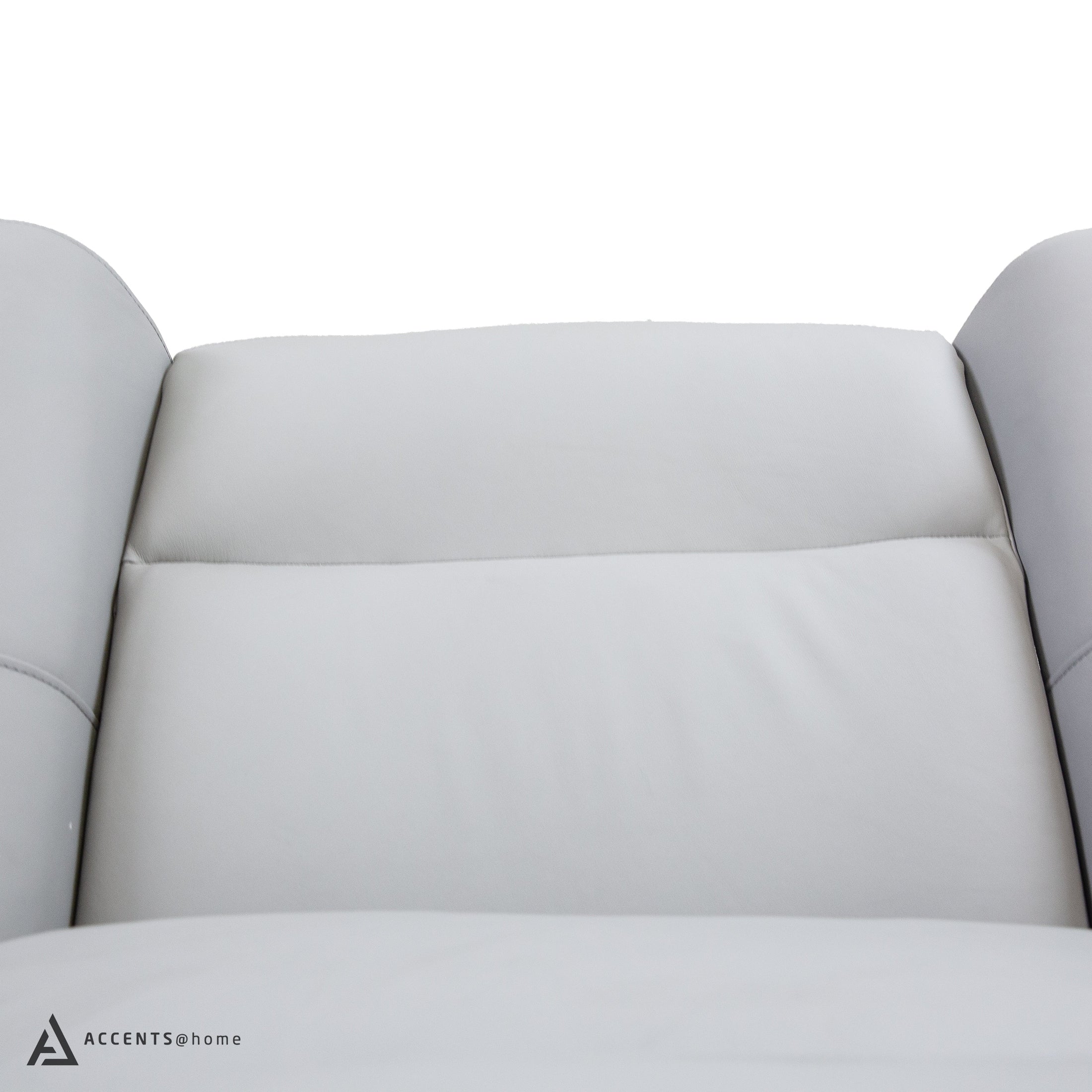 Cavallo Genuine Leather Swivel Manual Recliner Chair