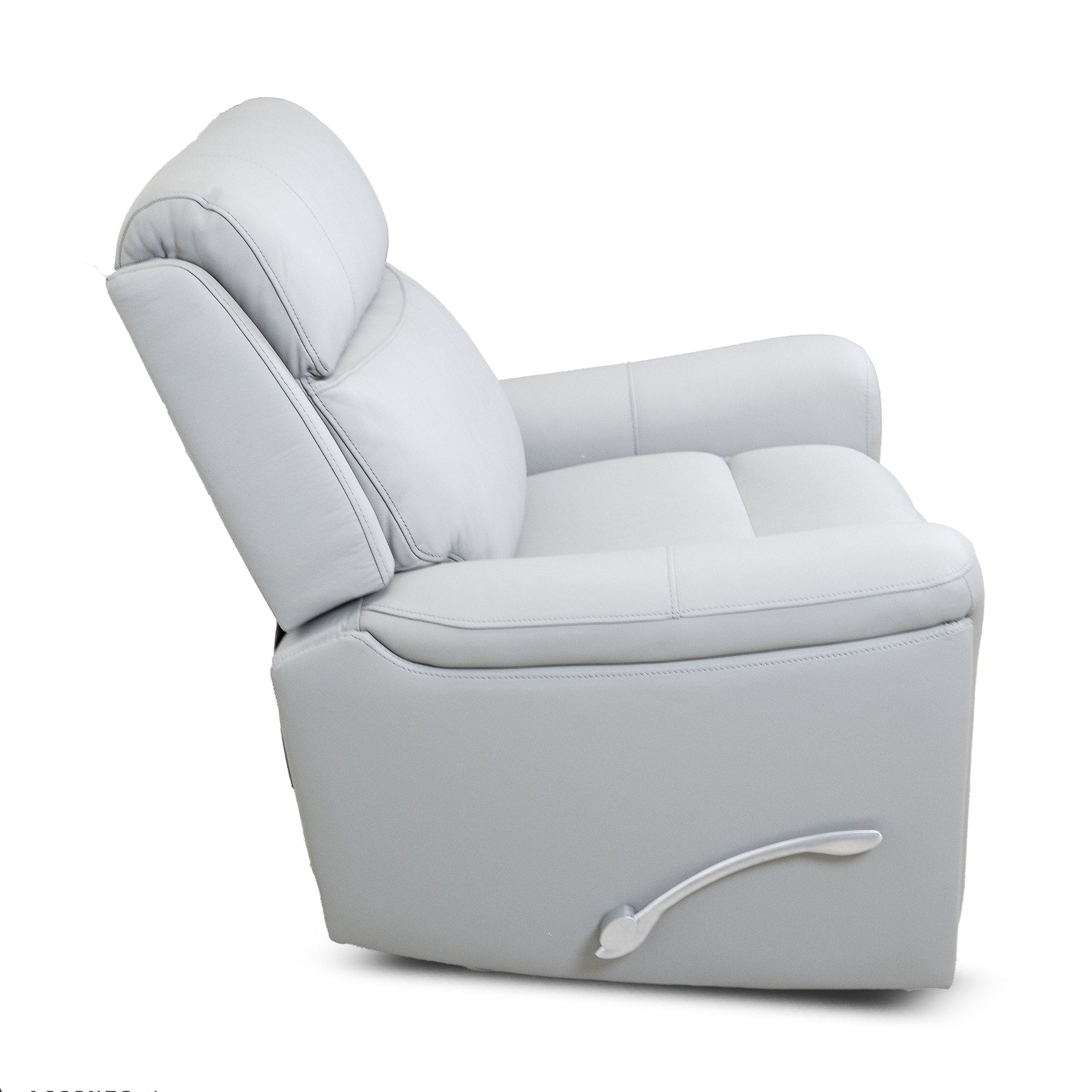 Cavallo Genuine Leather Swivel Manual Recliner Chair