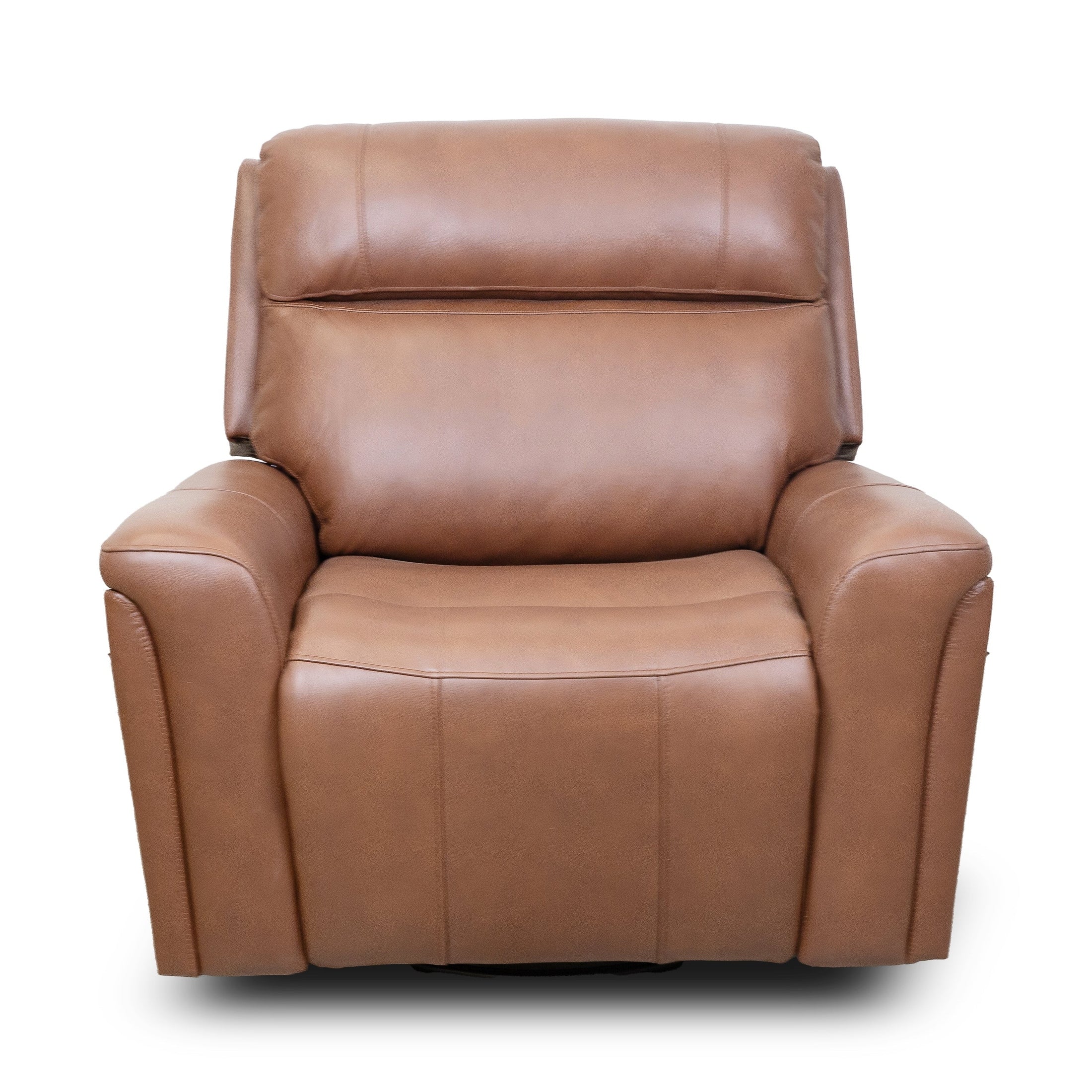 Cavallo Genuine Leather Swivel Manual Recliner Chair