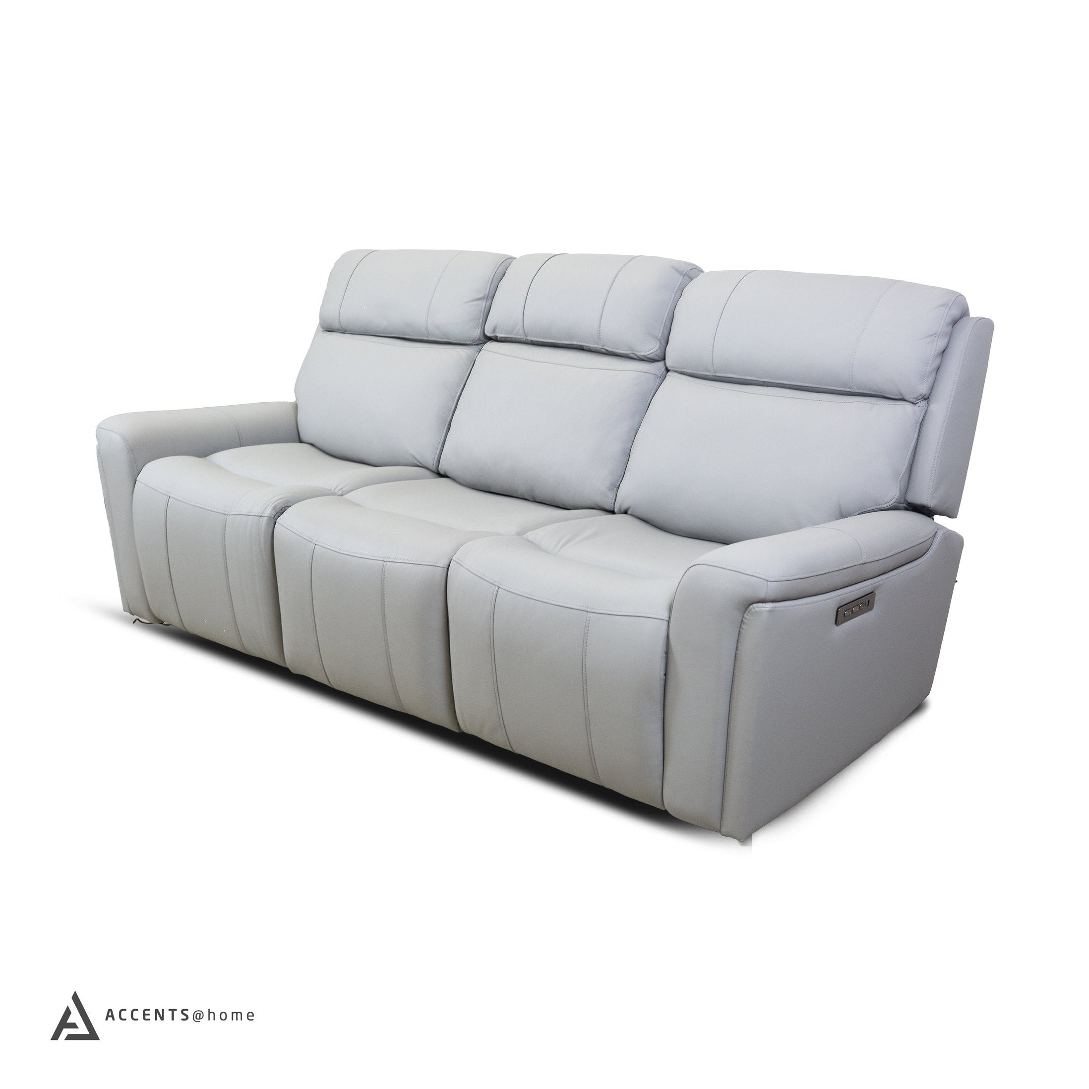 Cavallo Genuine Leather Power Recliner Sofa with Wireless Charger