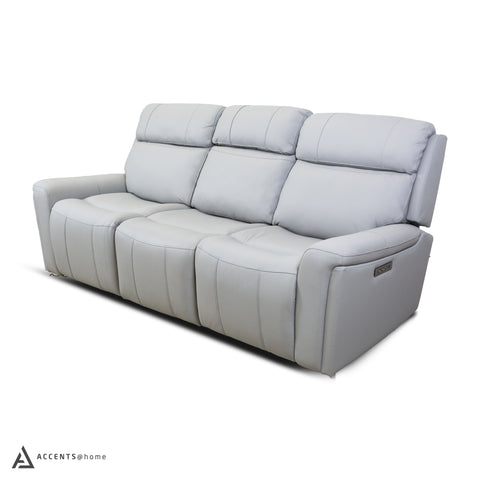 Cavallo Genuine Leather Power Recliner Sofa with Wireless Charger