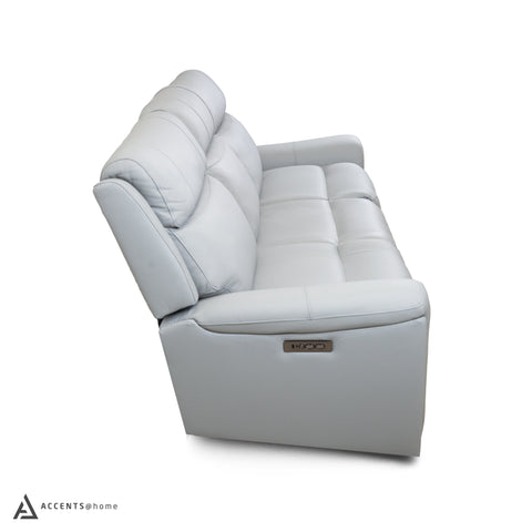 Cavallo Genuine Leather Power Recliner Sofa with Wireless Charger