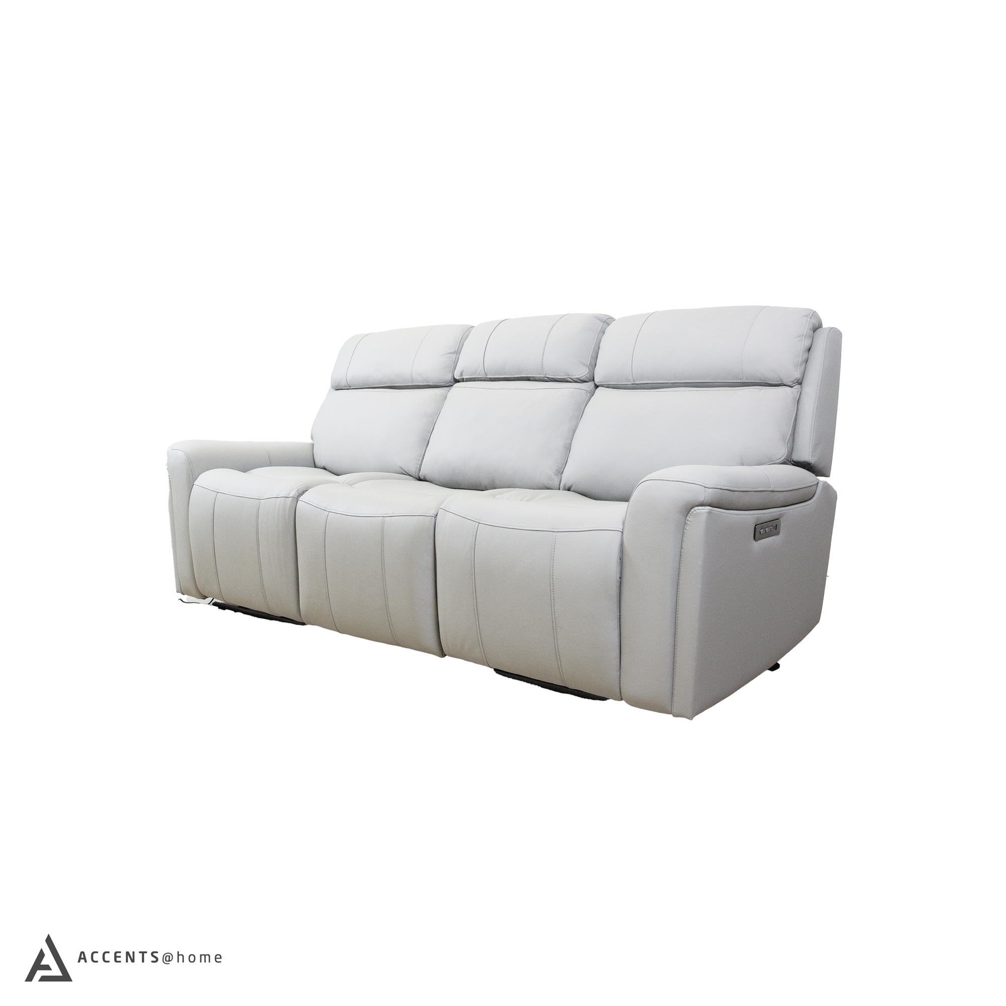 Cavallo Genuine Leather Power Recliner Sofa with Wireless Charger