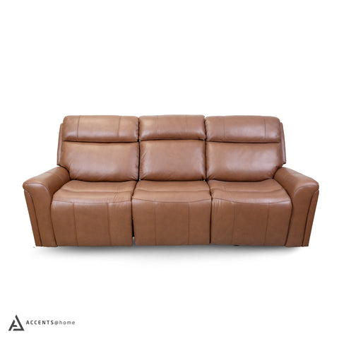 Cavallo Genuine Leather Power Recliner Sofa with Wireless Charger